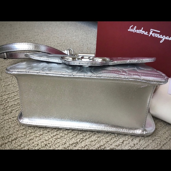 Salvatore Ferragamo Gancini Quilted Shoulder Bag - Picture 8 of 8